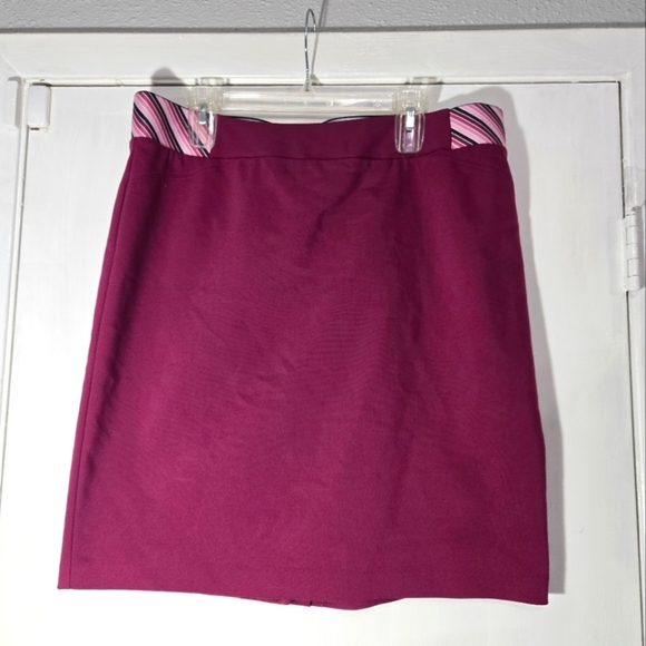 Investments Purple/pink Skirt Elastic Waistband Sz 16w - Picture 1 of 6